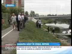 Trup neînsuflețit, găsit în Crișul Repede