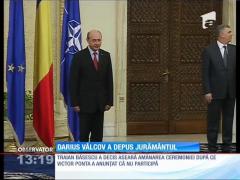 Darius Vâlcov a depus jurământ
