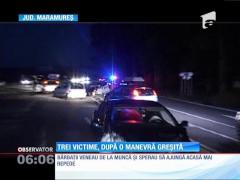 Trei victime, după o manevră greșită