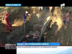 Muncitor salvat din strânsoarea morții