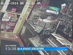 Proprietarul unui magazin şi-a atacat atacatorii