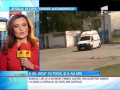 Doi fraţi din Olt au ajuns la spital cu arsuri grave