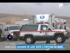 Ciocnire în lanț după o furtună de nisip