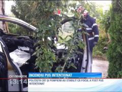 Maşina unui fost şef din Ministerului de Interne, incendiată intenţionat