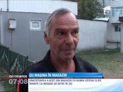Un şofer beat a intrat într-un magazin cu maşină cu tot!
