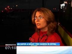 Un șofer imprudent a băgat în spital trei oameni