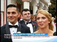 Alina Dumitru a îmbrăcat rochia albă