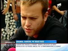 Adrian, tânărul ucis de o motocicletă, condus pe ultimul drum