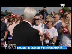 Scoţienii vor separarea de Marea Britanie