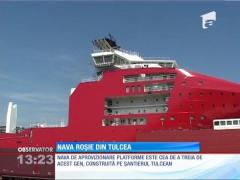 Cea mai mare navă construită în şantierul naval de la Tulcea