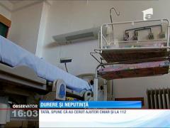 Durere fără margini pentru doi părinţi din Iaşi. Primul lor copil a venit pe lume mort