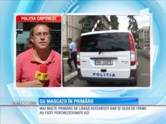 Descinderi în forţă în sedii de firme şi primării