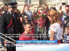Cerere inedită în căsătorie din partea unui pompier