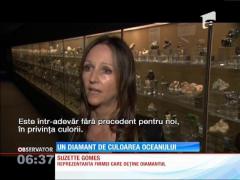 Diamantul de culoarea cerului, expus în Los Angeles