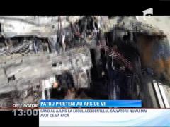 Patru prieteni au ars de vii în aceeaşi maşină
