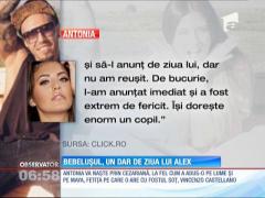 Alex Velea va deveni tată peste patru luni