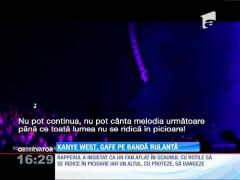 Kanye West, gafe pe bandă rulantă