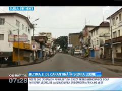 Ultima zi de carantină în Sierra Leone