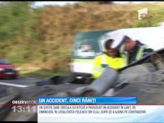 Accident produs la intrarea în Cluj-Napoca
