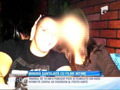 Un tânăr de 19 ani a fost reţinut azi după ce a şantajat-o pe iubita minoră