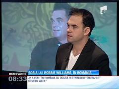 Sosia lui Robbie Williams, în România
