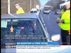 Şoferii care nu transportă copiii în siguranţă riscă amenzi usturătoare