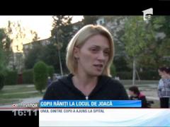 Loc de joacă periculos! Trei copii din Târgovişte s-au rănit pe un tobogan
