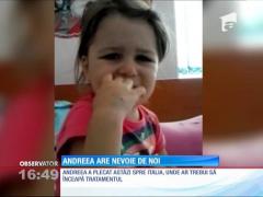 Andreea are nevoie de noi! Fetița suferă de leucemie acută limfoblastică