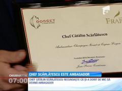 Chef  Scărlătescu, jurat Hell's Kitchen, a fost numit AMBASADOR al şampaniei în Franţa!