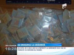Un copil de patru ani a împărțit 240 de punguțe cu heroină la grădiniță!