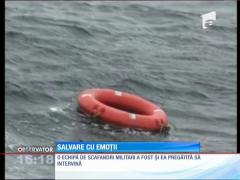 Salvare cu emoții pe Dunăre