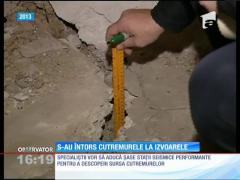 S-au întors cutremurele în localitatea Izvoarele