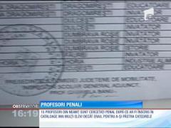 Profesori din Neamţ acuzaţi de fals intelectual