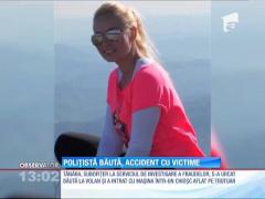 Poliţistă băută la volan, accident grav cu victime
