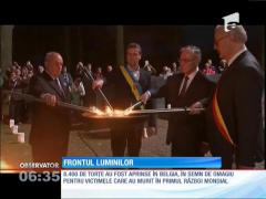 Frontul luminilor. 8.400 de torţe, în semn de omagiu