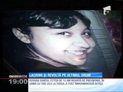 Fetiţa de 15 ani moartă de pneumonie, lacrimi și revoltă pe ultimul drum