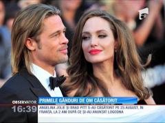 Brad Pitt, primele gânduri de om căsătorit