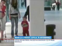 Şi-a abandonat copilul într-un supermarket!