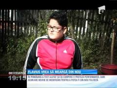 Flavius vrea să meargă din nou