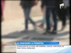 Profesorii de la o şcoală din Constanţa au picat testarea psihologică