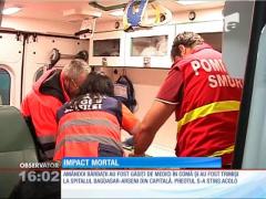 Accident cumplit în Piteşti! Un medic veterinar şi un preot au intrat cu triciclu într-un gard de beton