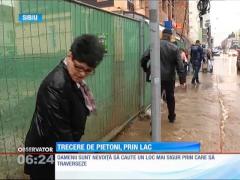 "Dorel" loveste din nou! A spart o conductă de apă, în Sibiu