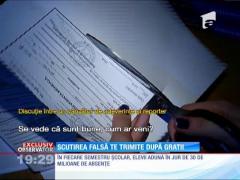Scutirea școlară falsă te trimite după gratii!
