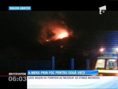 Un poliţist a salvat două femei din mijlocul unui incendiu