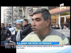 Târgu-Mureş: O femeie a fost călcată de autobuz