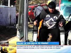 Ieșean salvat de sub malul de pământ