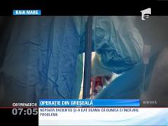 Operată din greşeală la piciorul sănătos