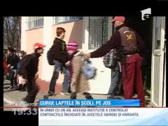 Amenzi pentru companiile care aduc elevilor cornul și laptele