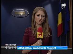 Studenţii au vacanţă de alegeri