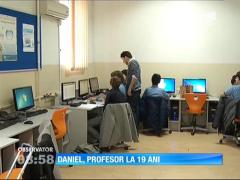 Daniel, profesor la 19 ani